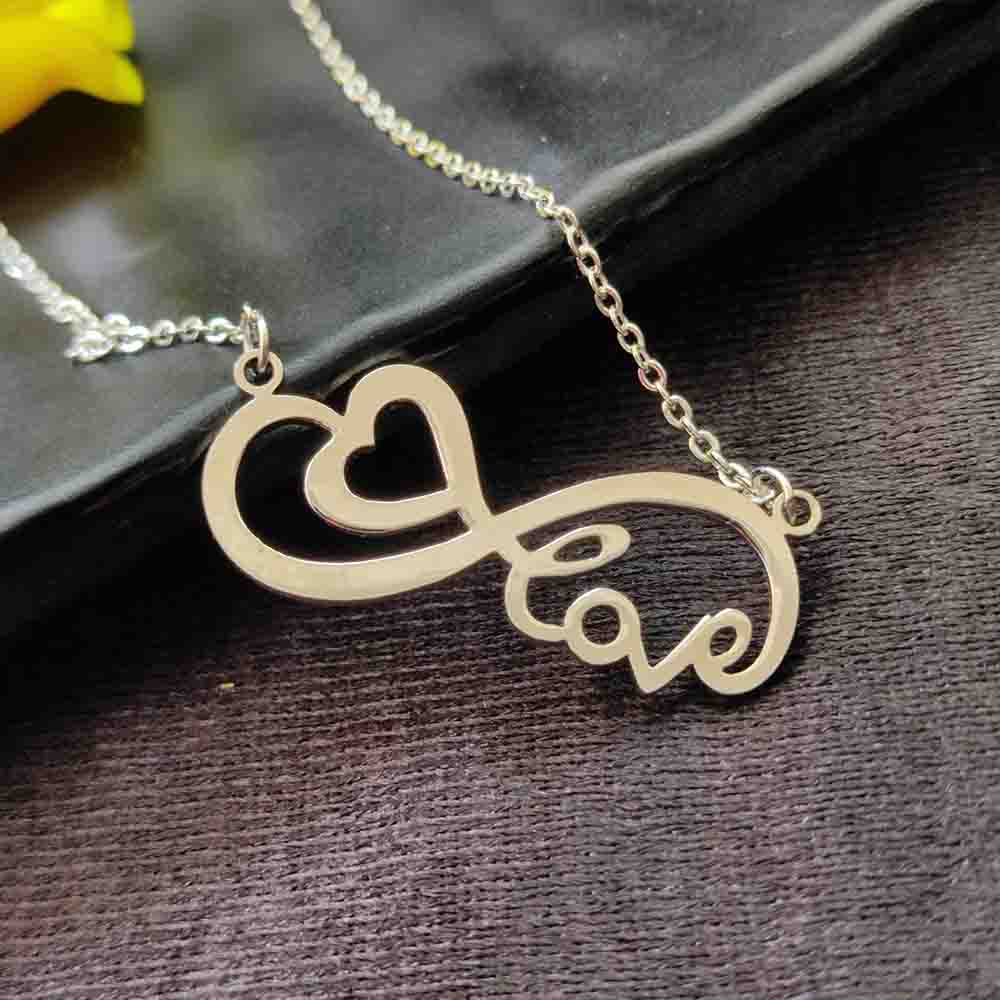 The99Jewel Infinity Heart Shape Chain Pendant