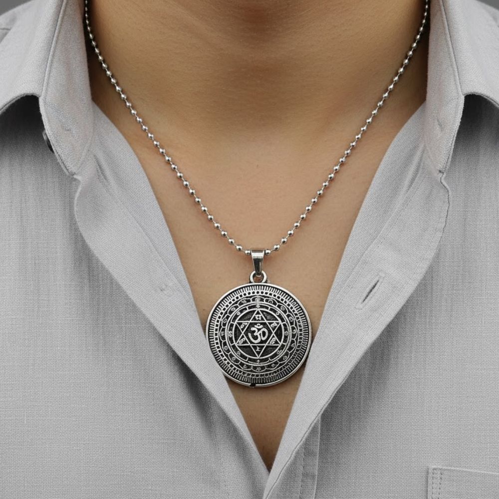 The99Jewel Sudarshan chakra Yantram Chain Pendant