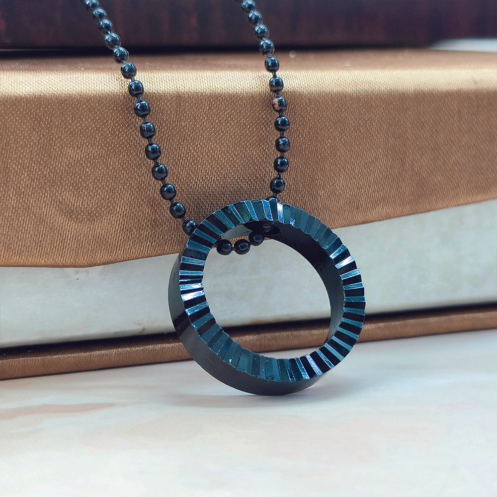 The99Jewel Black Ring Chain for Men & Boys