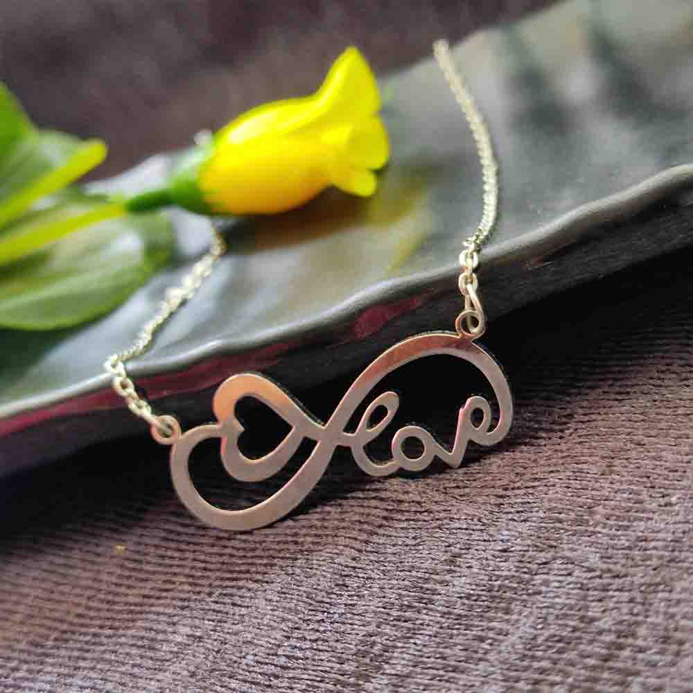 The99Jewel Infinity Heart Shape Chain Pendant