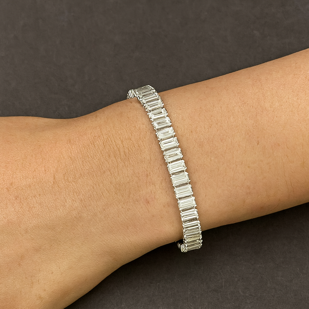 The99Jewel Silver Plated Crystal Stone Bracelet - 1404922SL