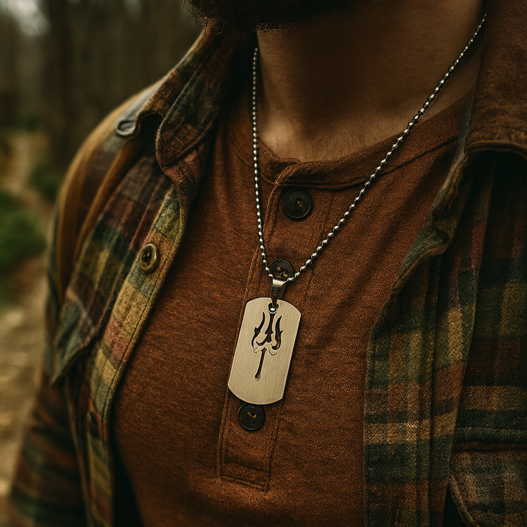 The99Jewel Trishul  Chain Pendant For Men