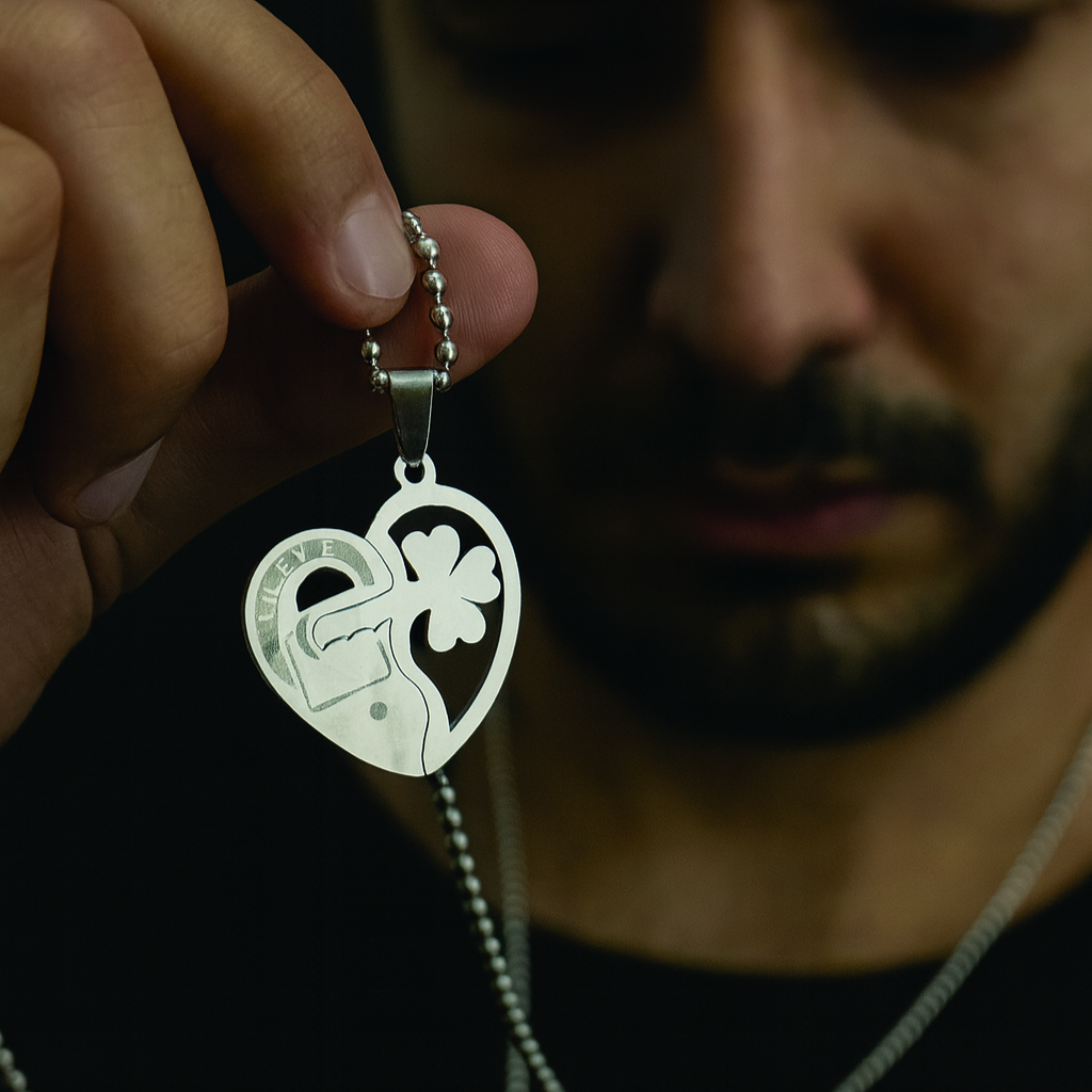 The99Jewel Heart Key " I LOVE YOU " Chain Pendant