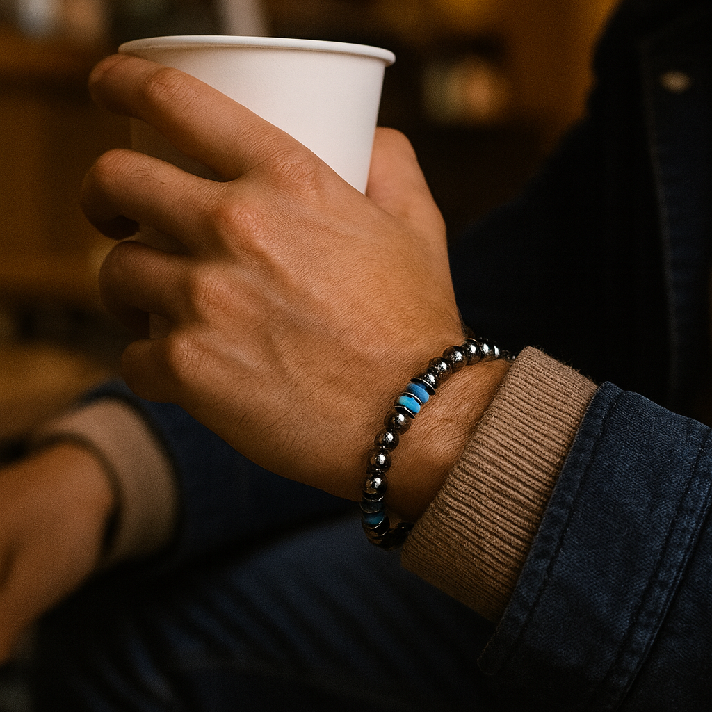 The99Jewel Black Gun Metal Bracelet