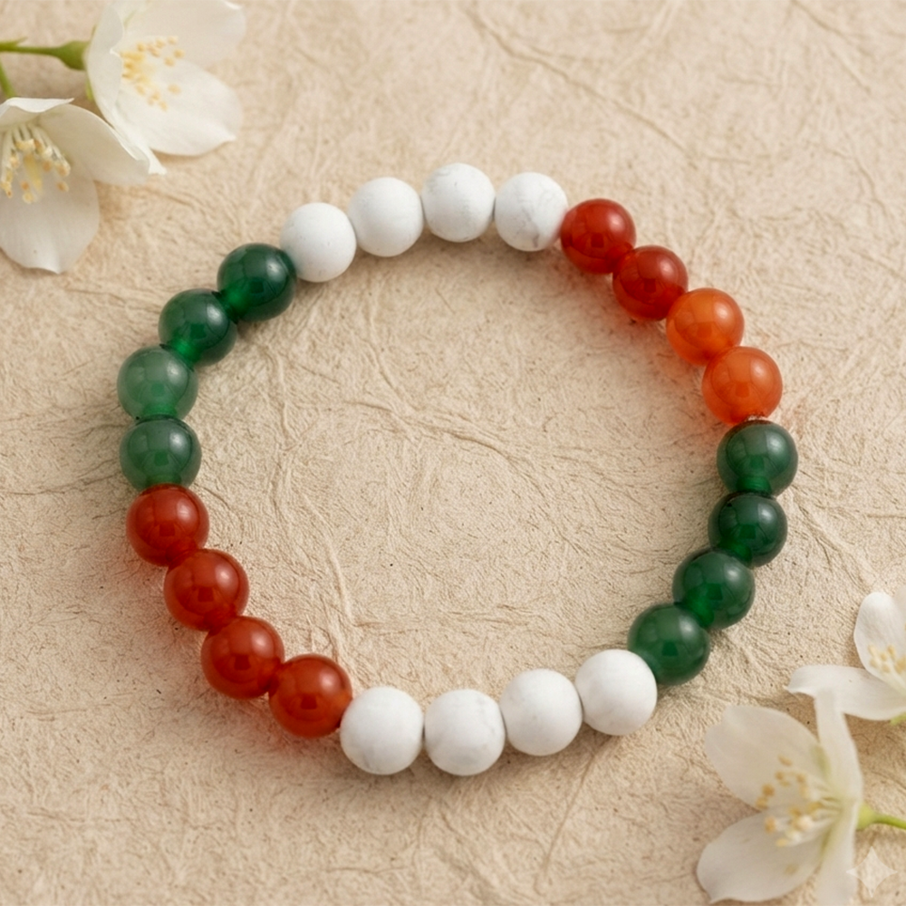 The99Jewel India Pride Tricolor Wrist Bracelet for Men & Women