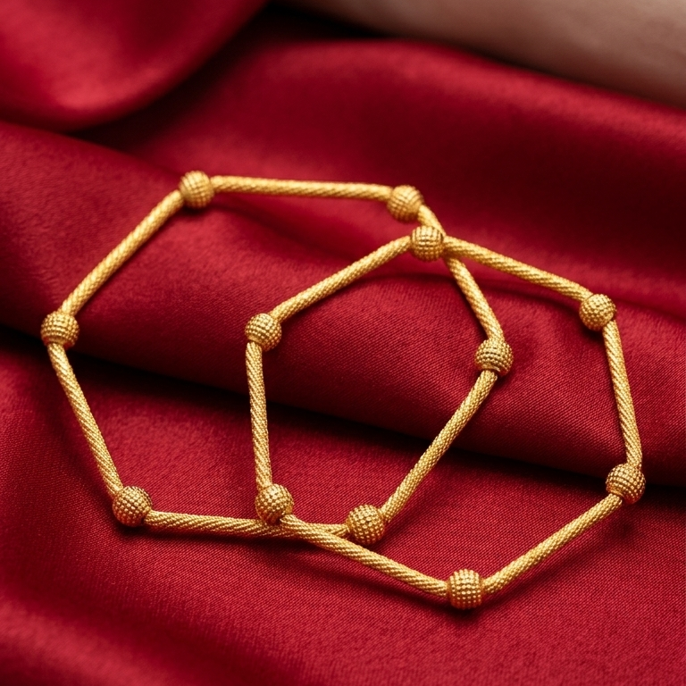 The99Jewel Gold Plated Bangles Set ( 2 Piece in set )