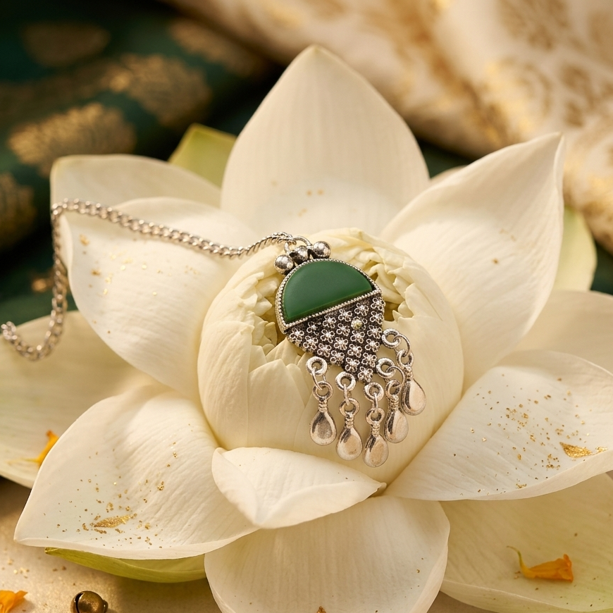 The99Jewel Oxidised Navratri Mangtikka for Women Traditional Festive Jewellery