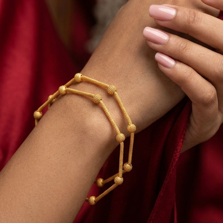 The99Jewel Gold Plated Bangles Set ( 2 Piece in set )
