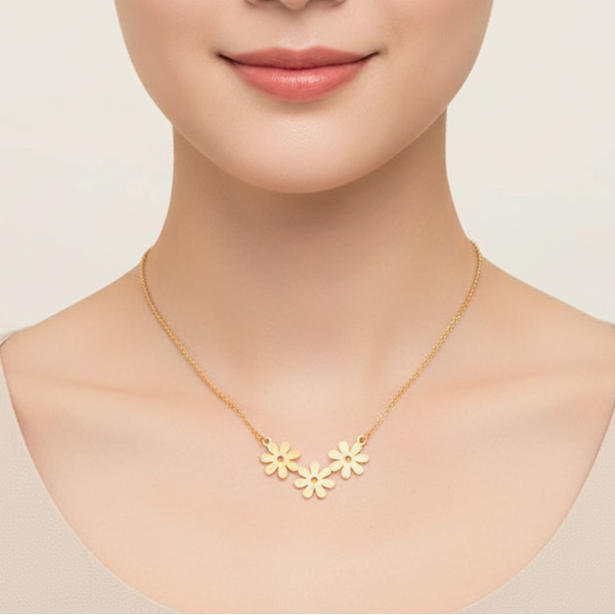 The99Jewel Flower Shape Chain Pendant - 113114612RG