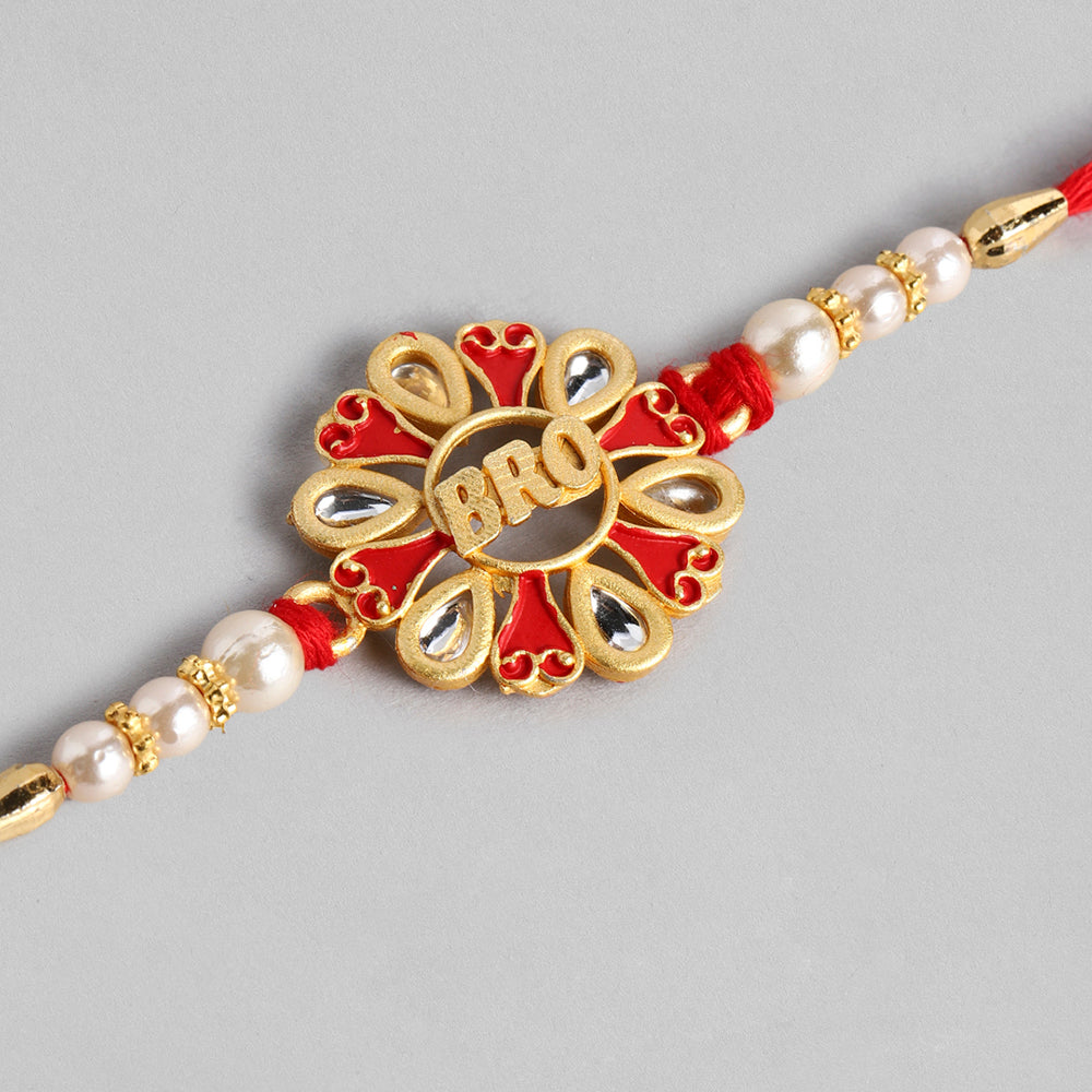 The99Jewel Traditional Meenakari Rakhi for Brother | Premium Raksha Bandhan Rakhi