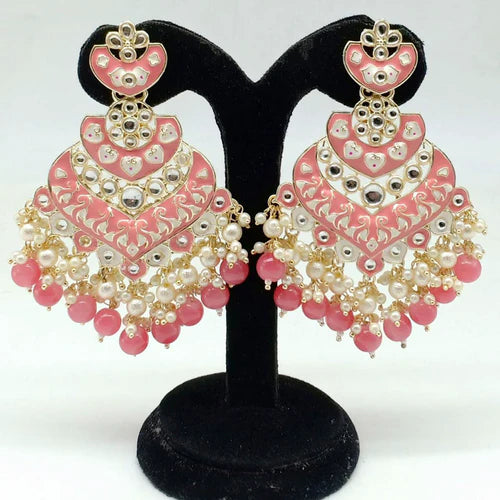 The99Jewel Charming Kundan Stone Dangler  Earrings for Women | Elegant Ethnic Stone Jewellery for Festivals, Weddings and Parties