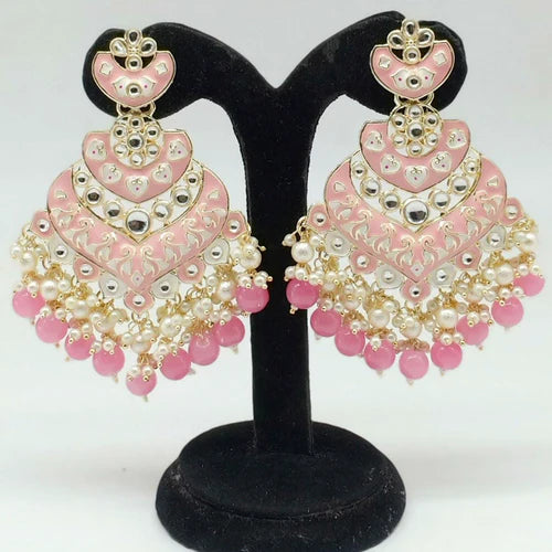 The99Jewel Charming Kundan Stone Dangler  Earrings for Women | Elegant Ethnic Stone Jewellery for Festivals, Weddings and Parties