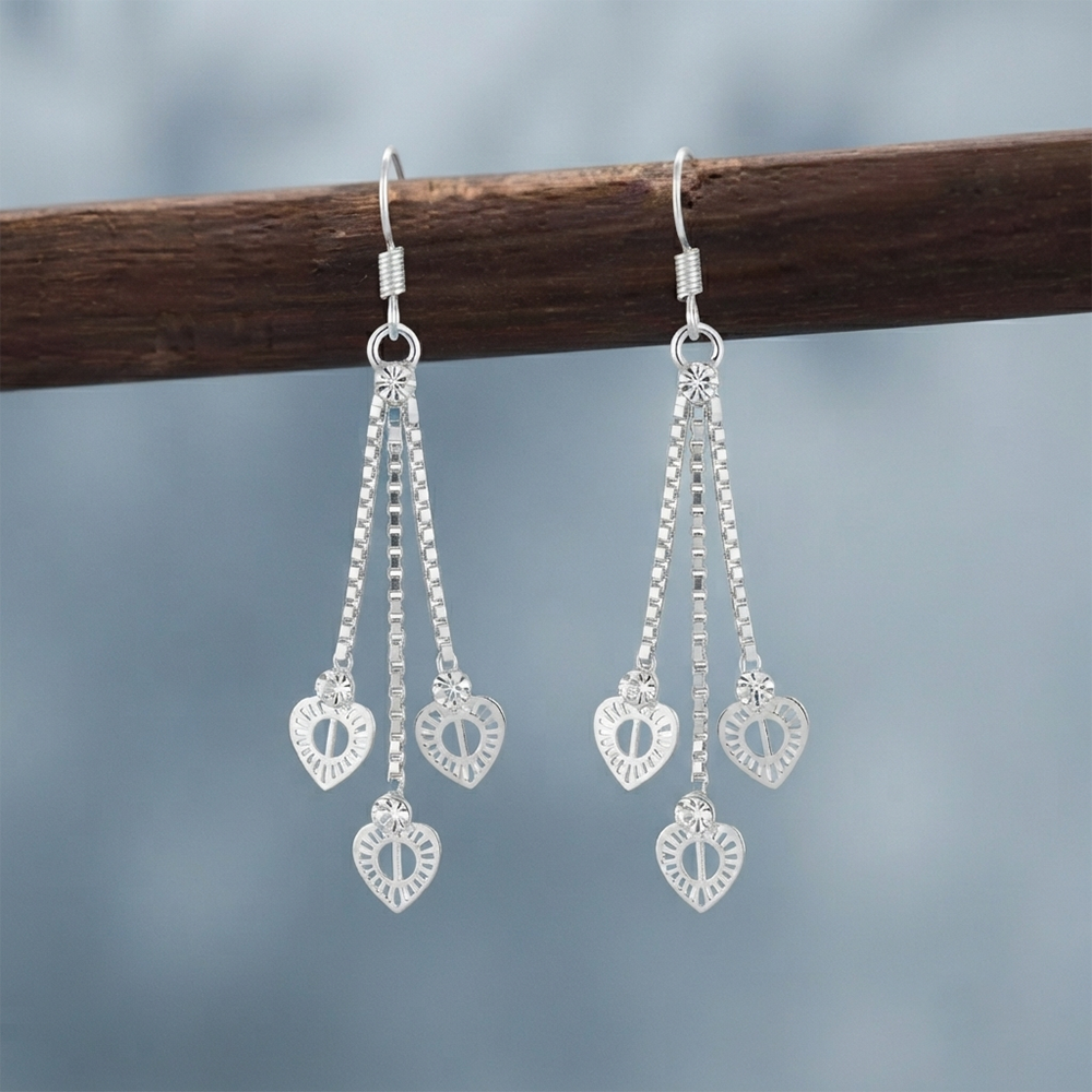 The99Jewel Elegant Crystal Stone Dangler Earrings for Women