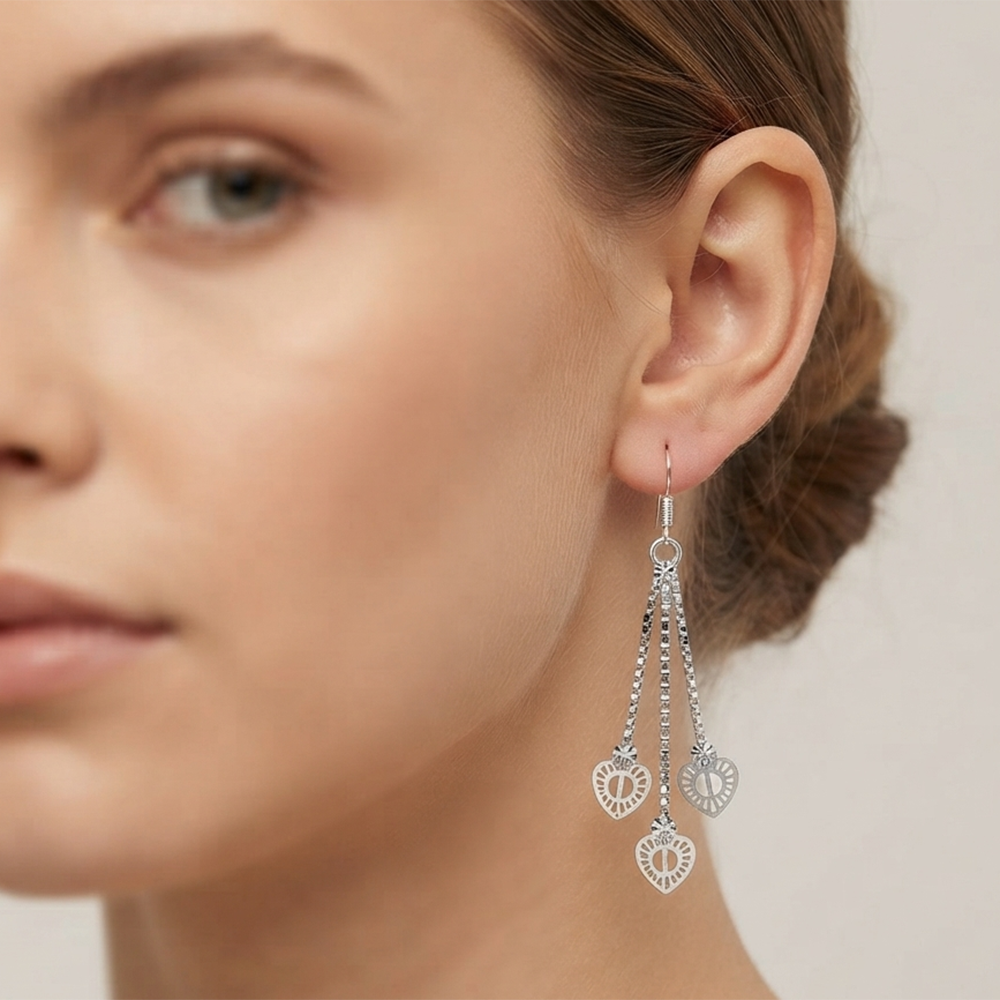 The99Jewel Elegant Crystal Stone Dangler Earrings for Women