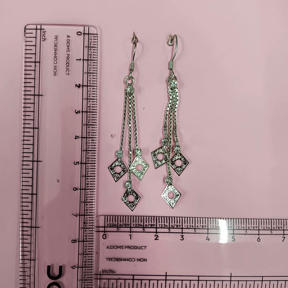 The99Jewel Elegant Crystal Stone Dangler Earrings for Women