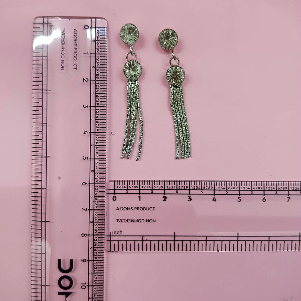 The99Jewel Elegant Crystal Stone Dangler Earrings for Women