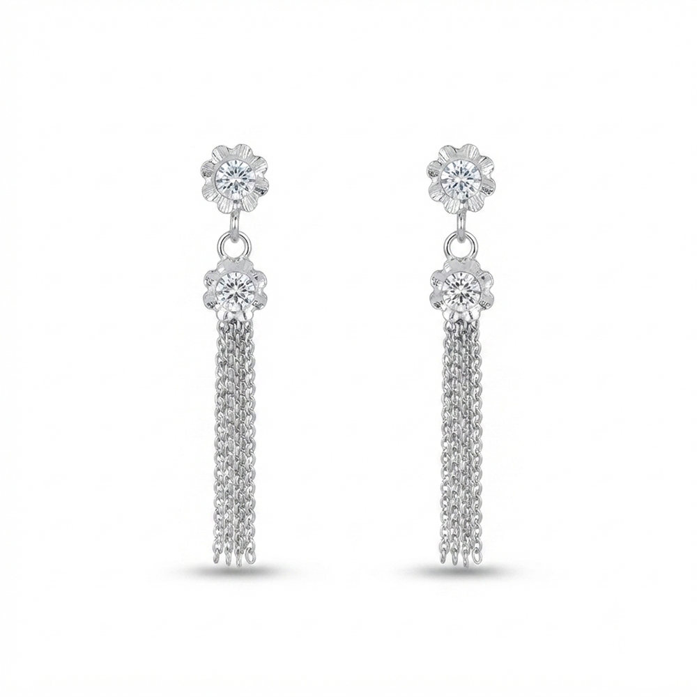 The99Jewel Elegant Crystal Stone Dangler Earrings for Women