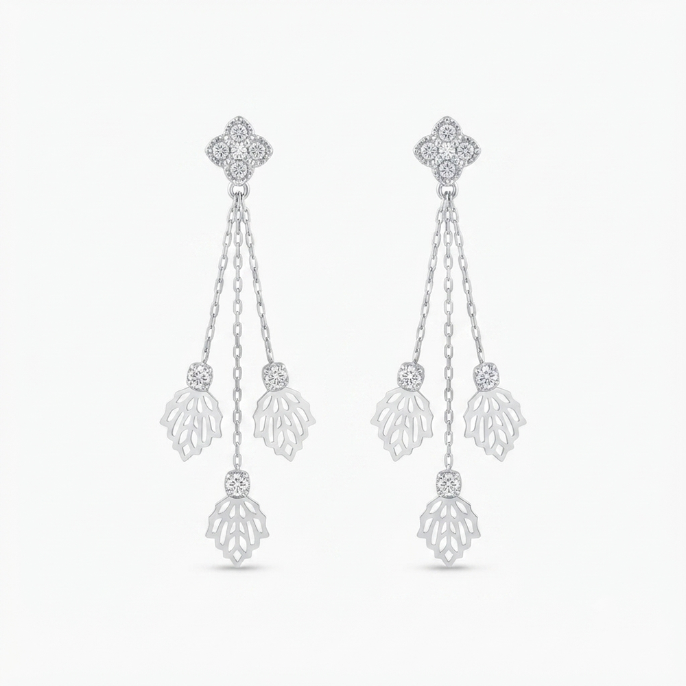 The99Jewel Designer Crystal Stone Drop Earrings for Women