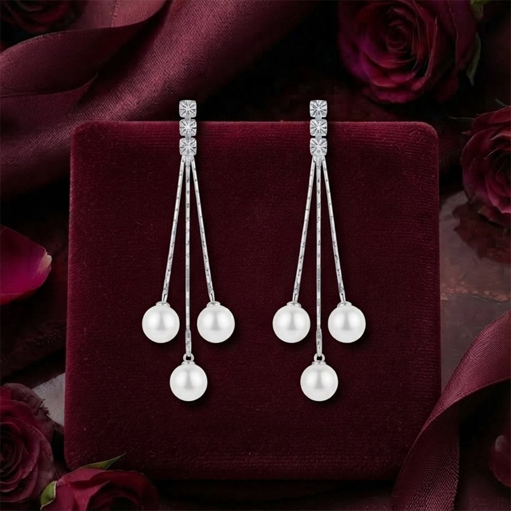The99Jewel Designer Crystal Stone Drop Earrings for Women