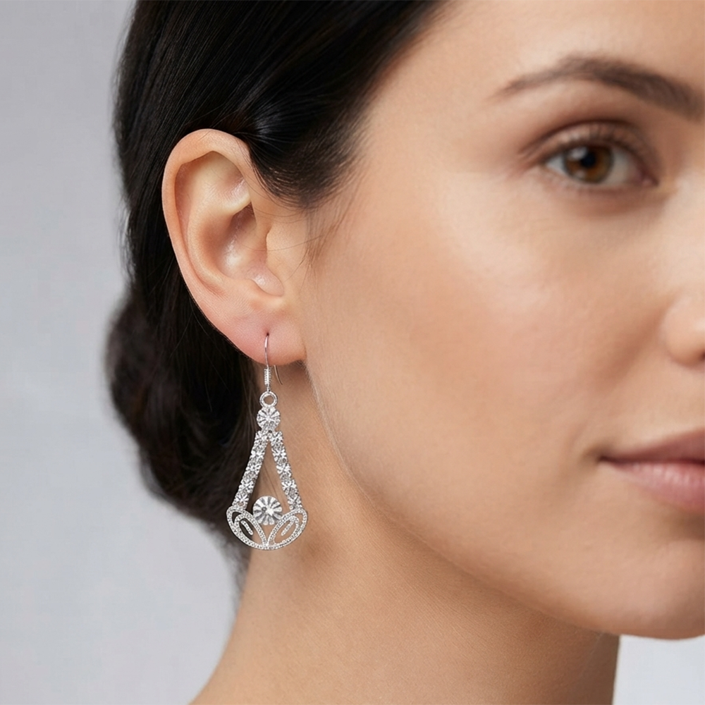 The99Jewel Designer Crystal Stone Drop Earrings for Women