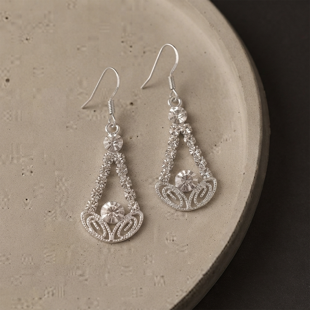 The99Jewel Designer Crystal Stone Drop Earrings for Women