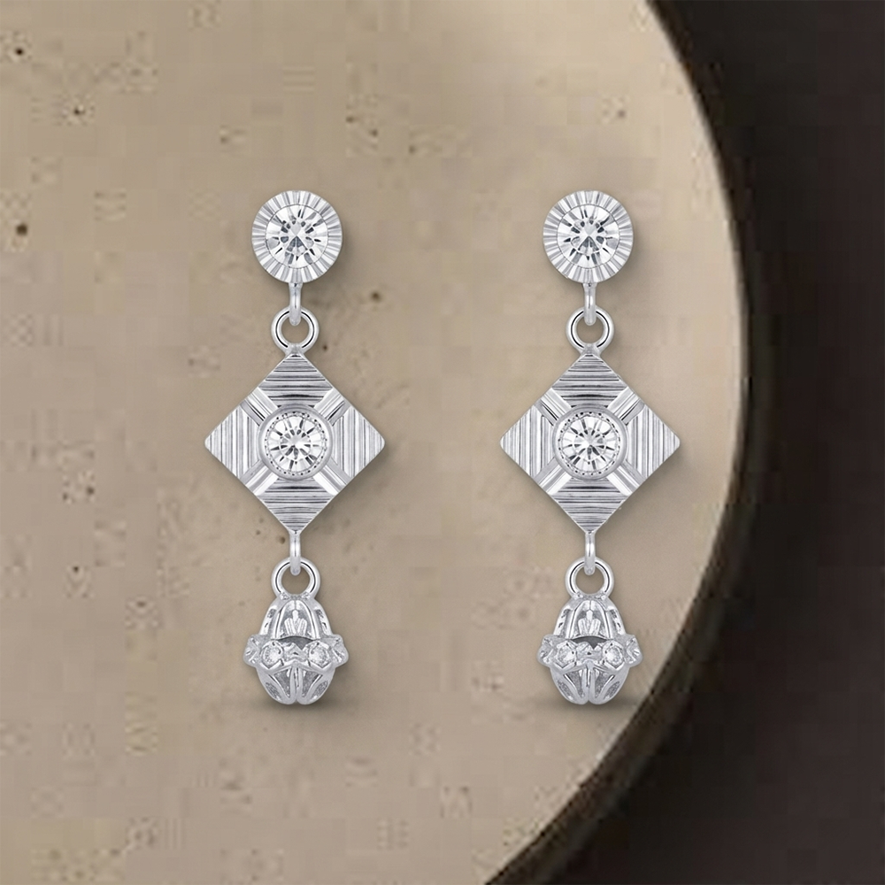 The99Jewel Designer Crystal Stone Drop Earrings for Women