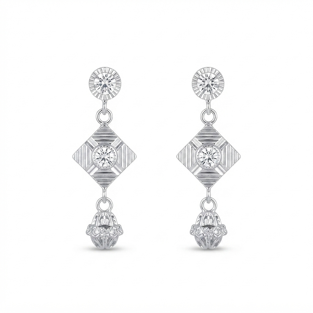 The99Jewel Designer Crystal Stone Drop Earrings for Women