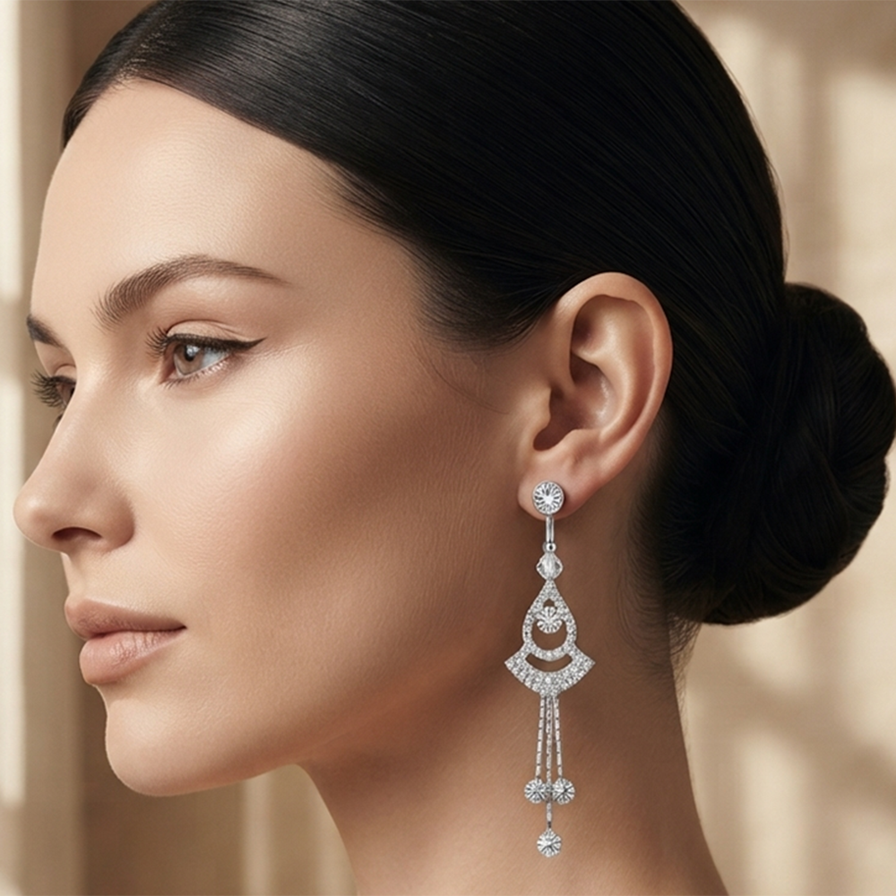 The99Jewel Timeless Crystal Stone Party Wear Earrings