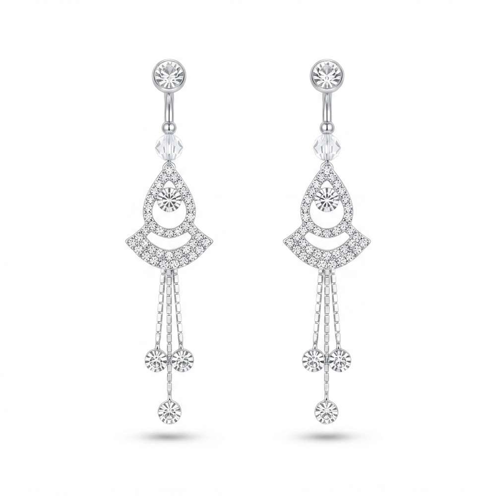 The99Jewel Timeless Crystal Stone Party Wear Earrings