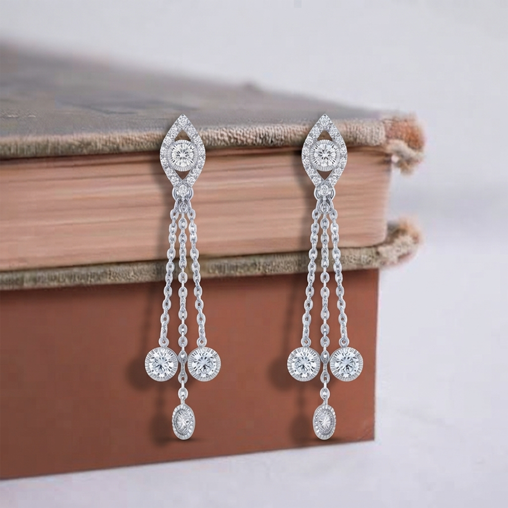 The99Jewel Timeless Crystal Stone Party Wear Earrings