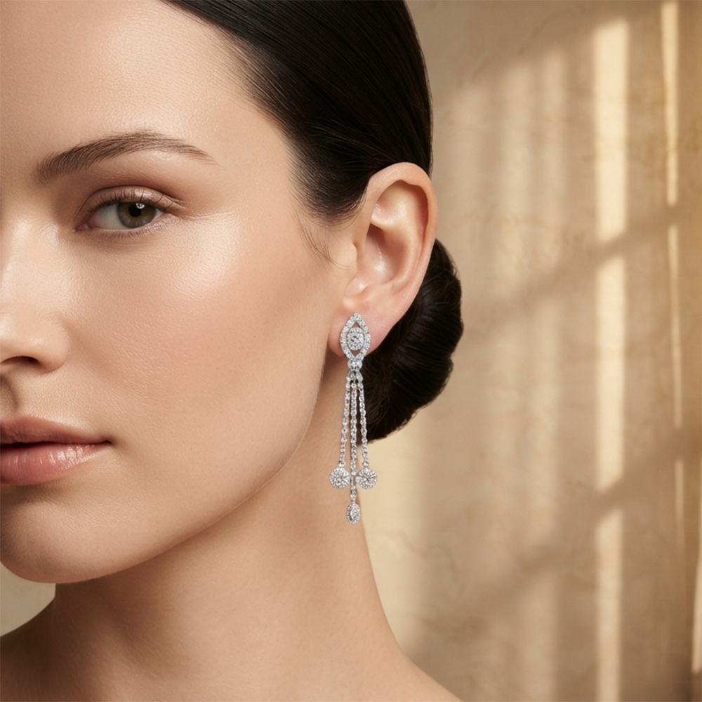 The99Jewel Timeless Crystal Stone Party Wear Earrings