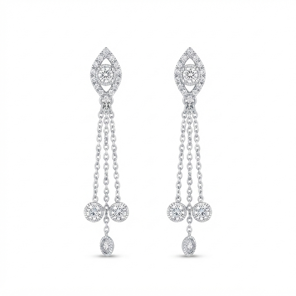 The99Jewel Timeless Crystal Stone Party Wear Earrings