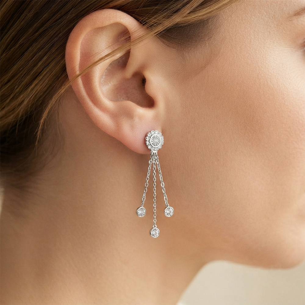 The99Jewel Timeless Crystal Stone Party Wear Earrings