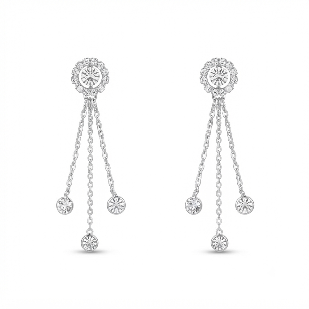 The99Jewel Timeless Crystal Stone Party Wear Earrings