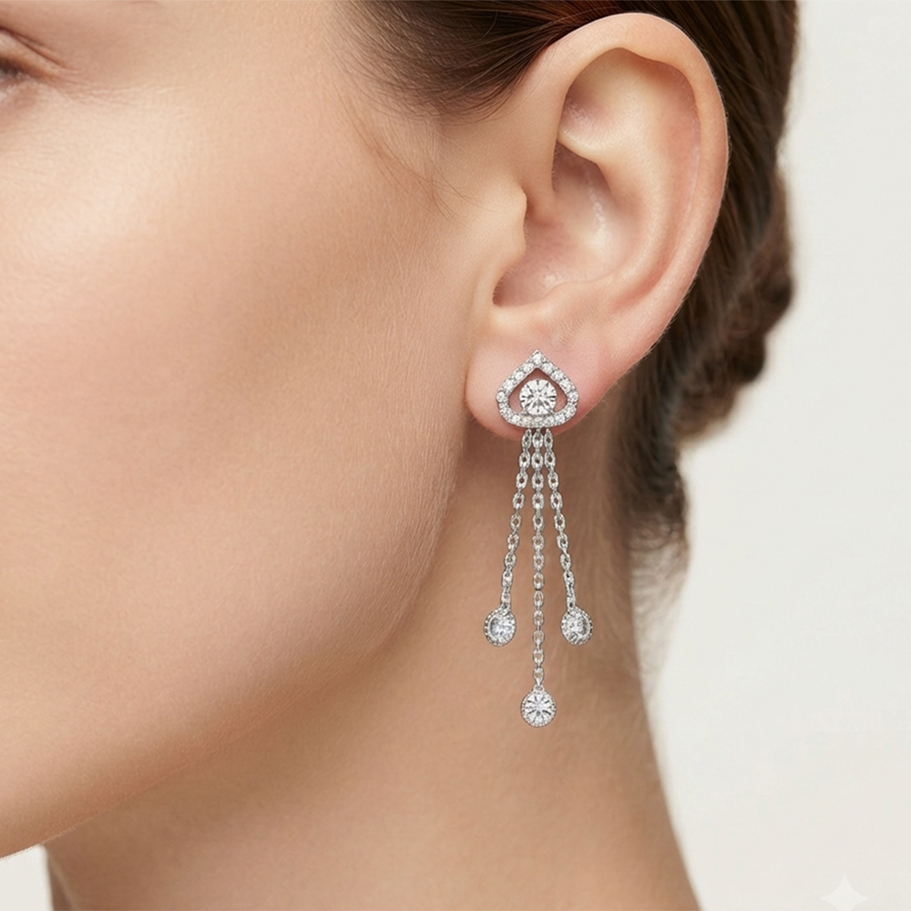 The99Jewel Timeless Crystal Stone Party Wear Earrings