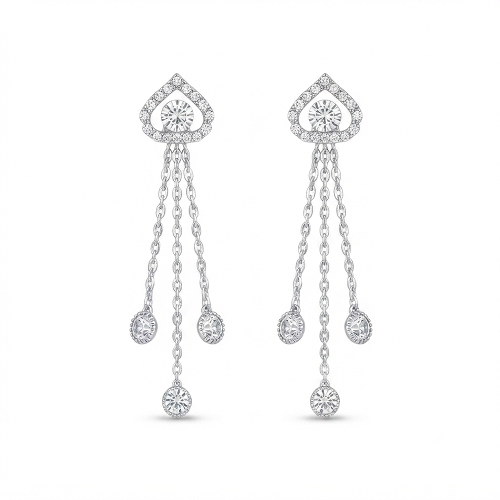 The99Jewel Timeless Crystal Stone Party Wear Earrings
