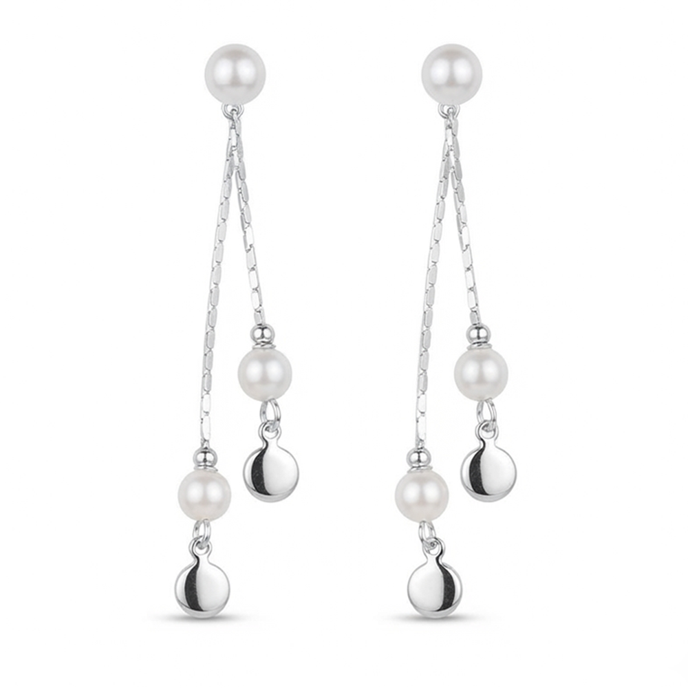 The99Jewel Trendsetter Crystal and Pearl Drop Designer Earrings