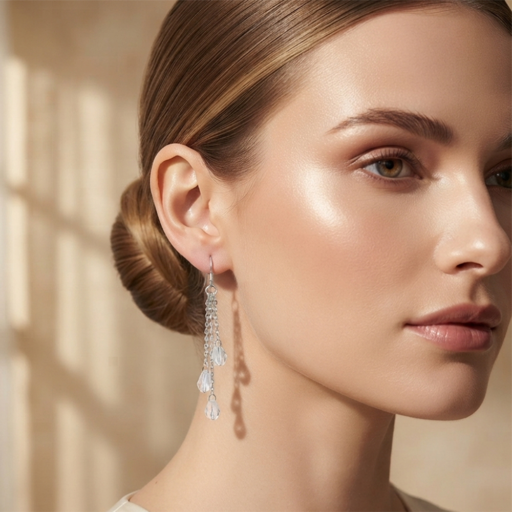 The99Jewel Trendsetter Crystal and Pearl Drop Designer Earrings