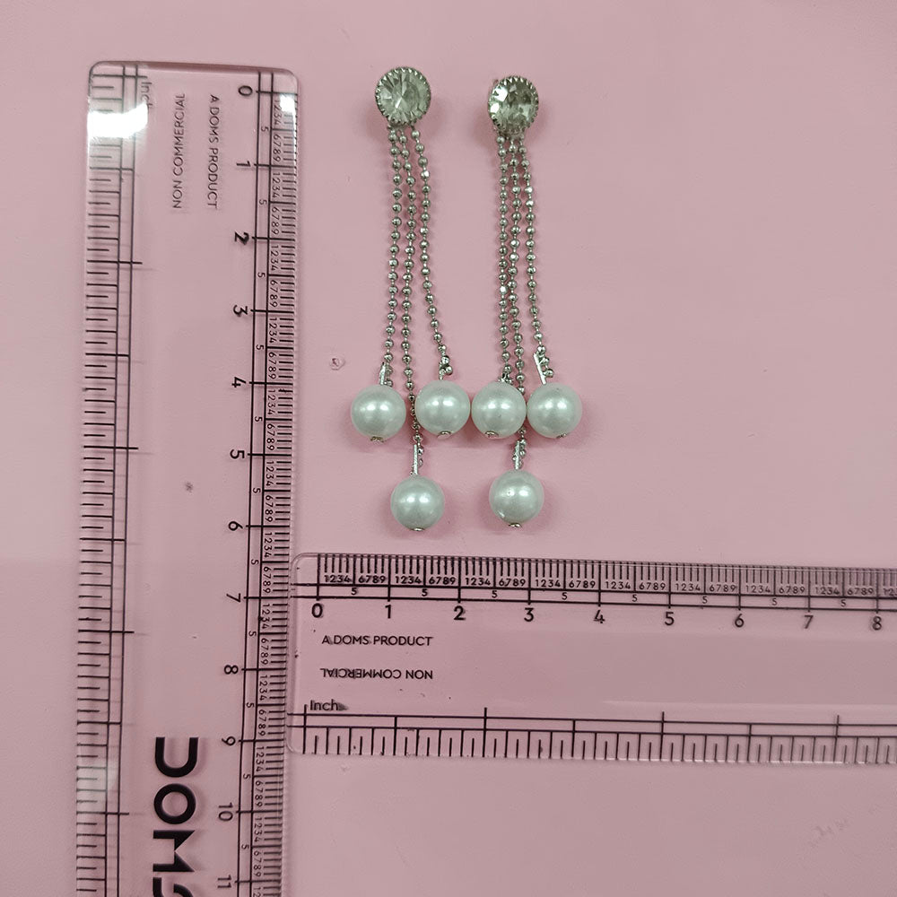 The99Jewel Trendsetter Crystal and Pearl Drop Designer Earrings