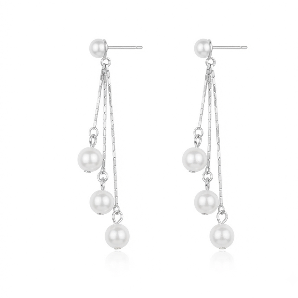 The99Jewel Trendsetter Crystal and Pearl Drop Designer Earrings