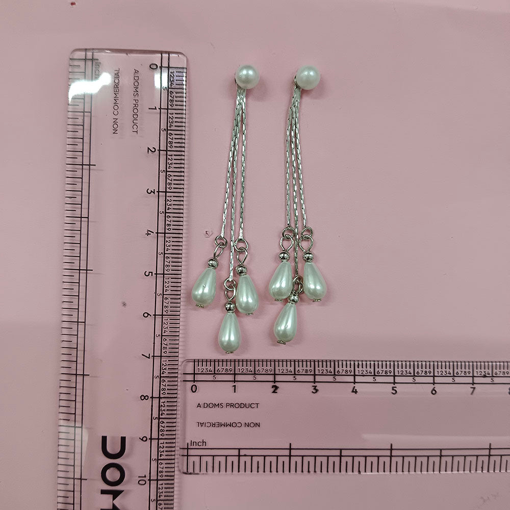 The99Jewel Trendsetter Crystal and Pearl Drop Designer Earrings