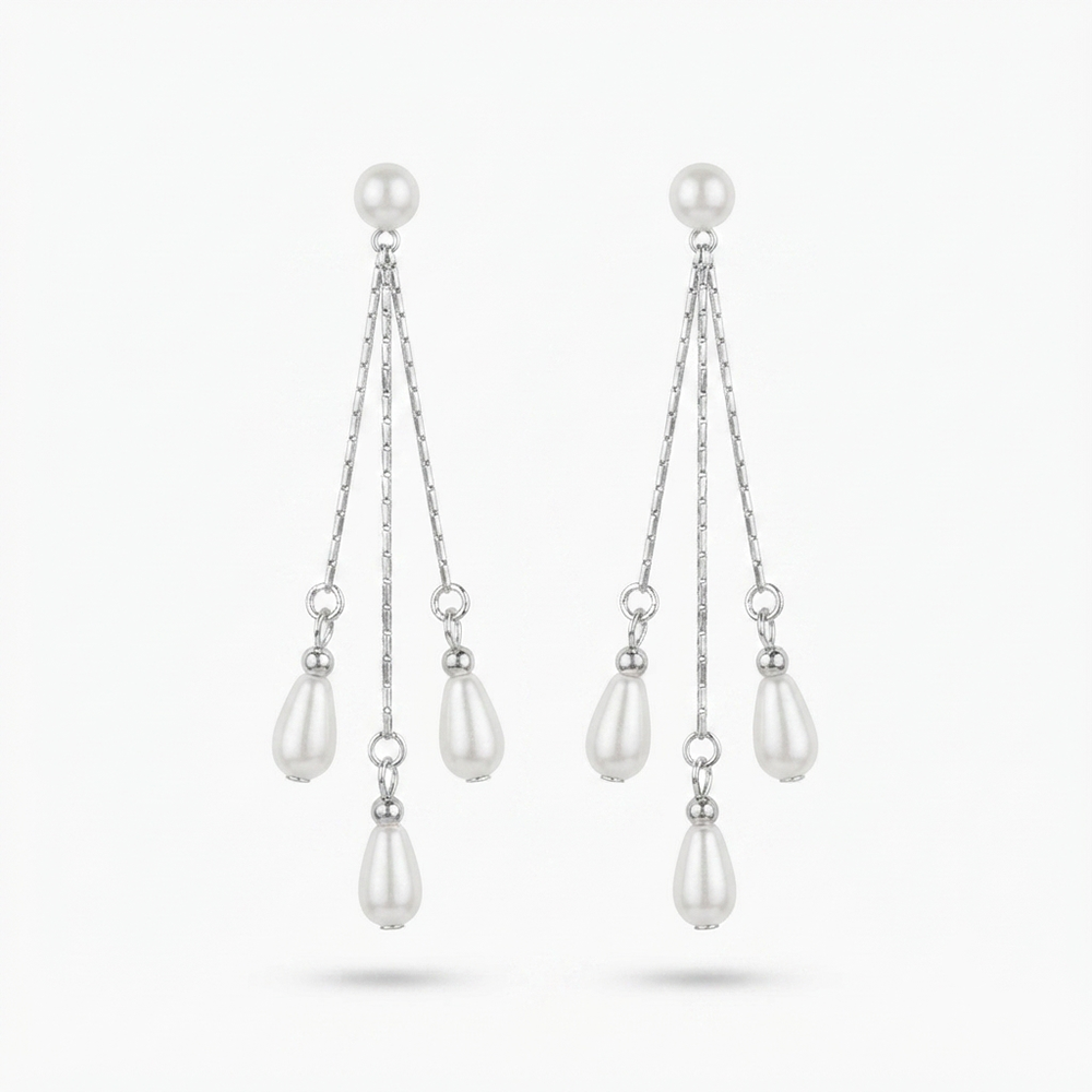 The99Jewel Trendsetter Crystal and Pearl Drop Designer Earrings