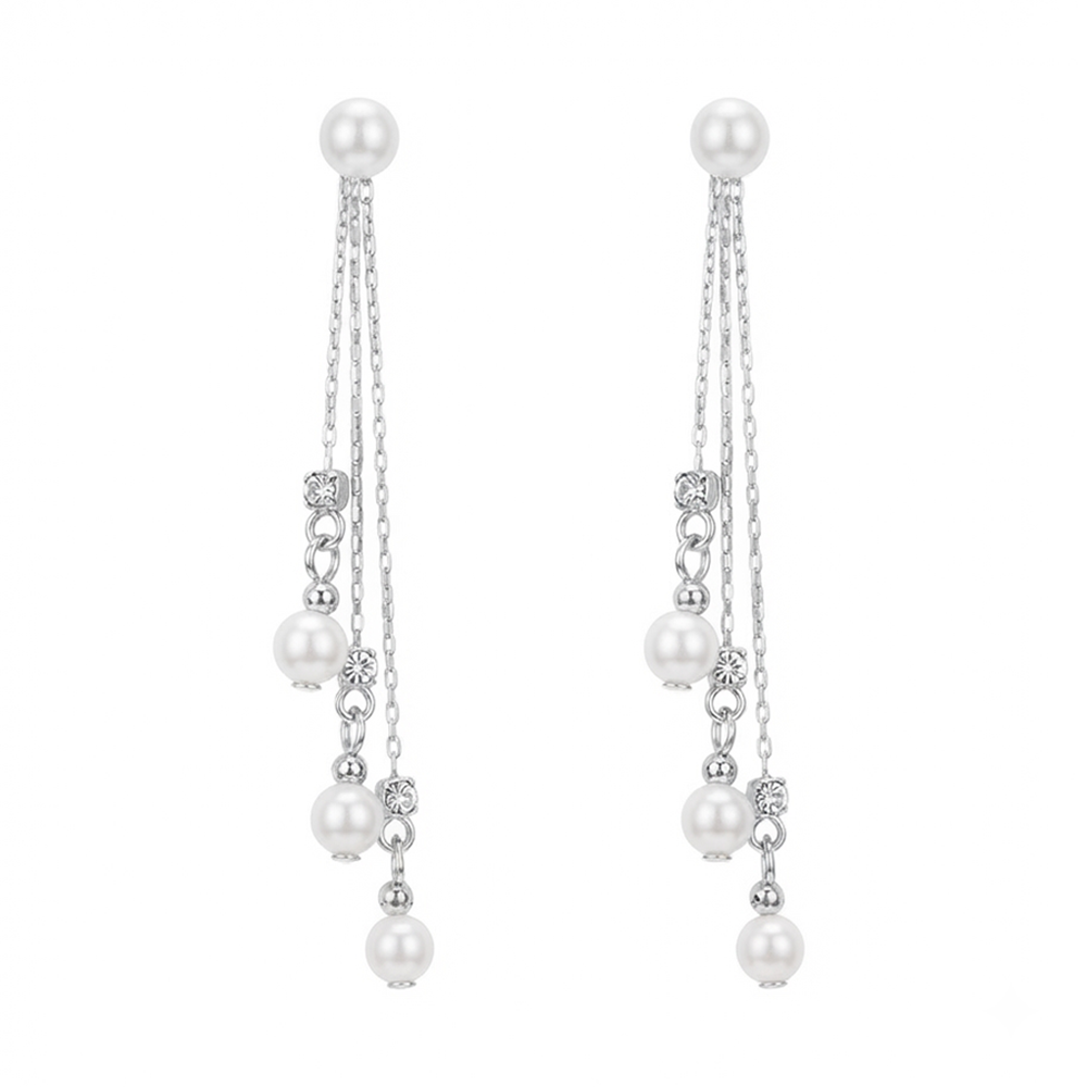 The99Jewel Trendsetter Crystal and Pearl Drop Designer Earrings