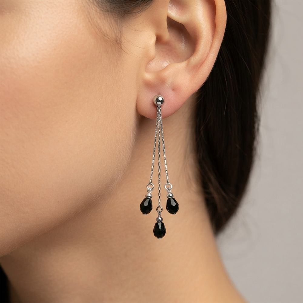 The99Jewel Designer Crystal Stone Drop Earrings for Women