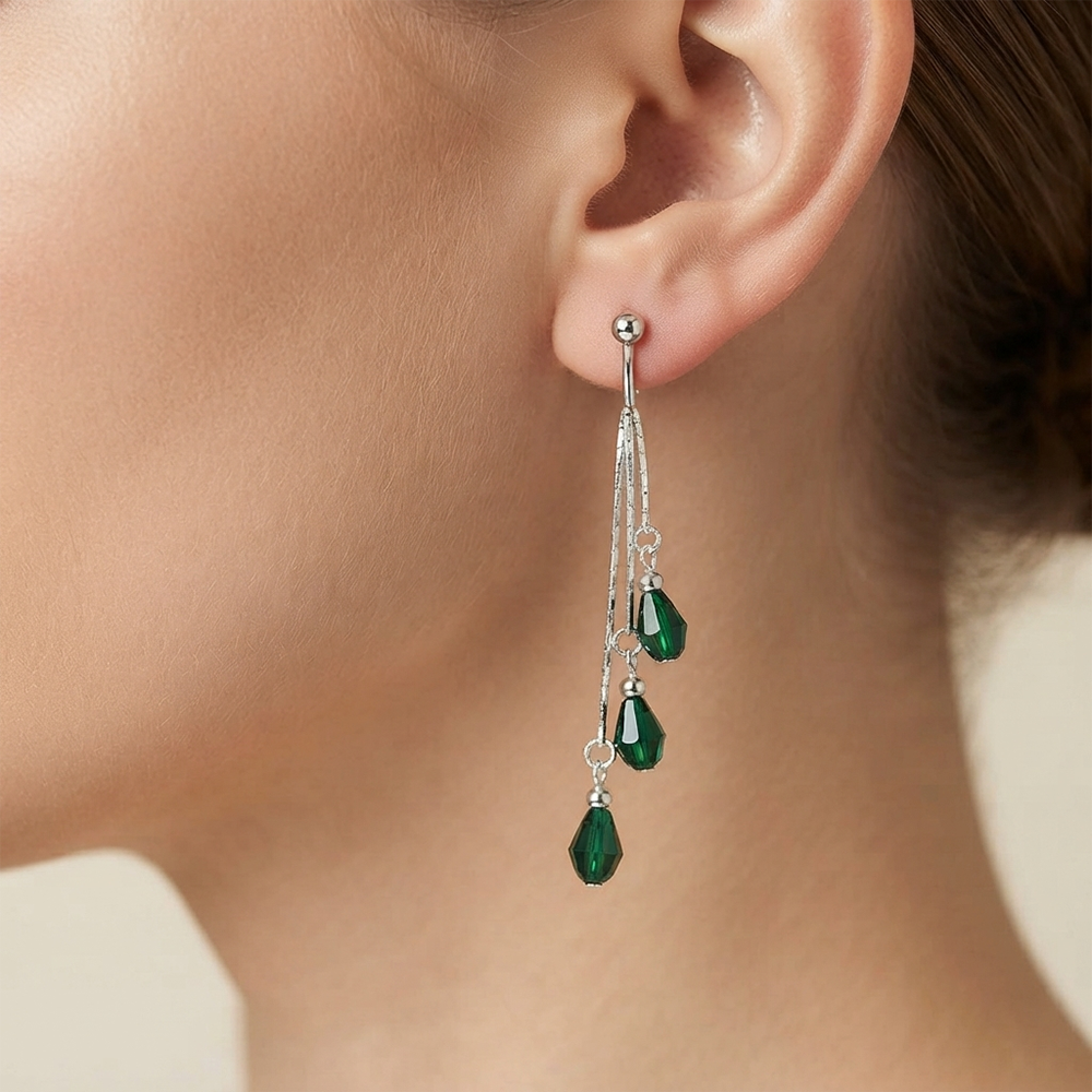 The99Jewel Designer Crystal Stone Drop Earrings for Women