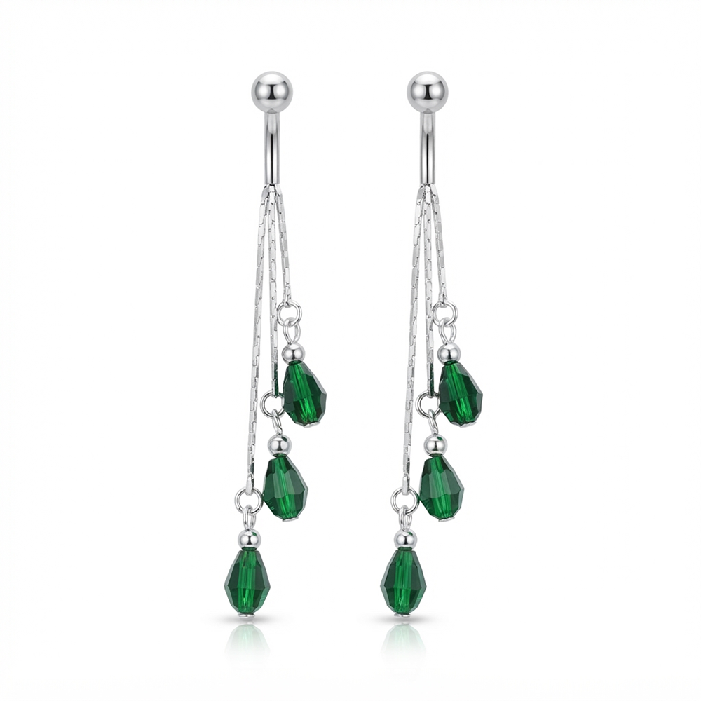 The99Jewel Designer Crystal Stone Drop Earrings for Women