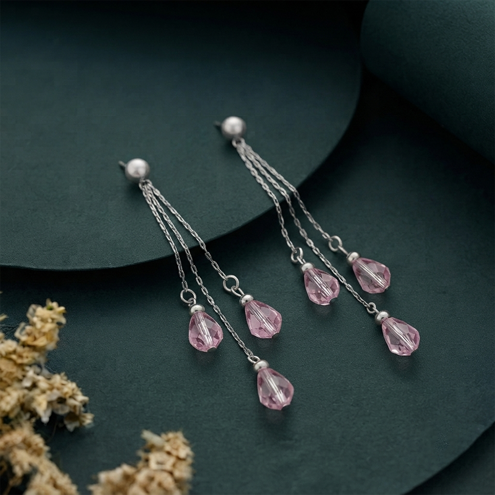 The99Jewel Designer Crystal Stone Drop Earrings for Women