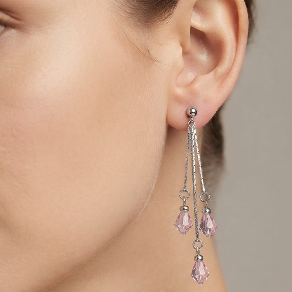 The99Jewel Designer Crystal Stone Drop Earrings for Women