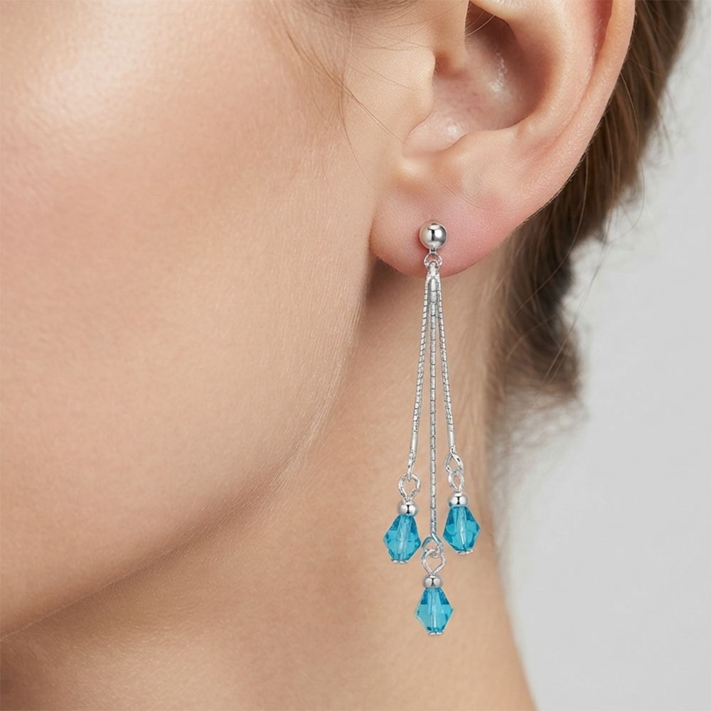 The99Jewel Designer Crystal Stone Drop Earrings for Women