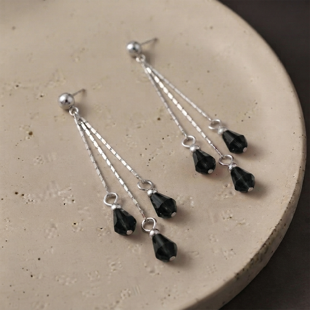 The99Jewel Designer Crystal Stone Drop Earrings for Women